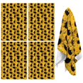 thumbnail image 1 of 4 Pcs Funny Kitchen Towels,Yellow Black Sunflower Pattern Microfiber Dish Towels,Kitchen Tea Towels,Kitchen Towel Set (18" X 26"), 1 of 7