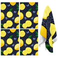 thumbnail image 1 of 4 Pcs Funny Kitchen Towels,Yellow Lemon Blueberries DarkBlue Pattern Microfiber Dish Towels,Kitchen Tea Towels,Kitchen Towel Set (18" X 26"), 1 of 7