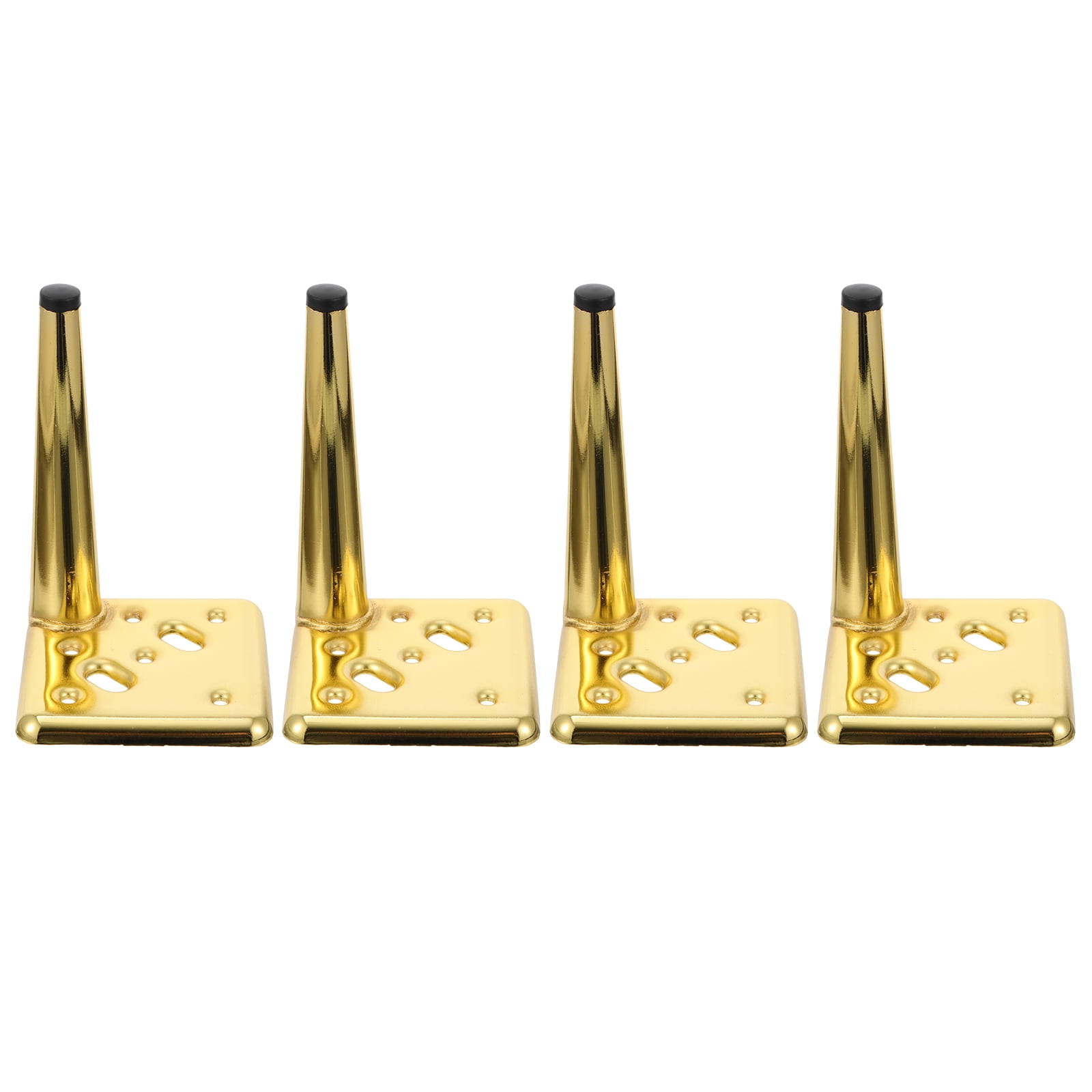 4 Pcs Furniture Hardware Feet Desk Leg Iron Legs Tea Table Bed Sofa Galvanized