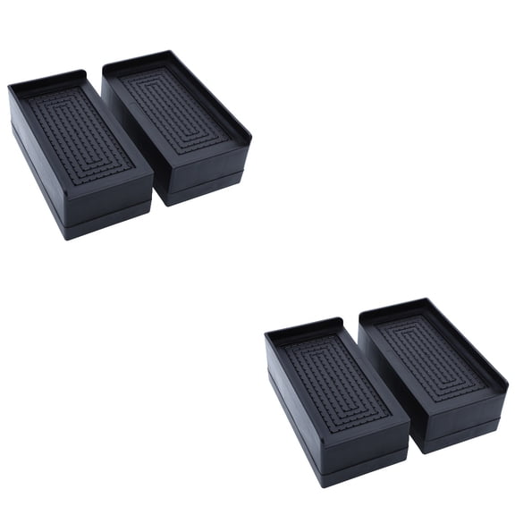 4 Pcs Furniture Heightening Pads Shock Absorbers Raise Home Necessities Leg Risers