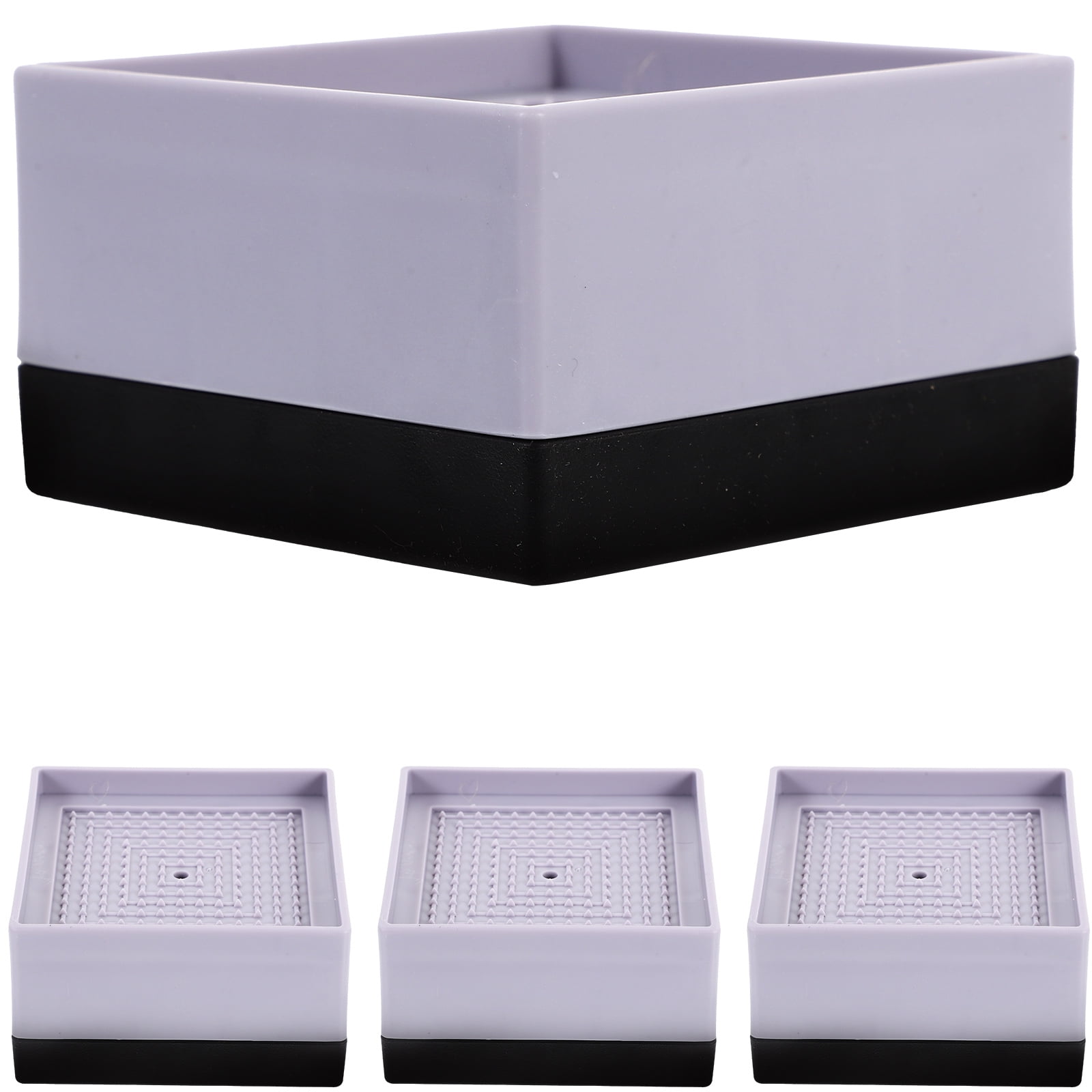Yardwe Anti Slip Furniture Risers Plastic 4Pcs 3.5In - Walmart.com