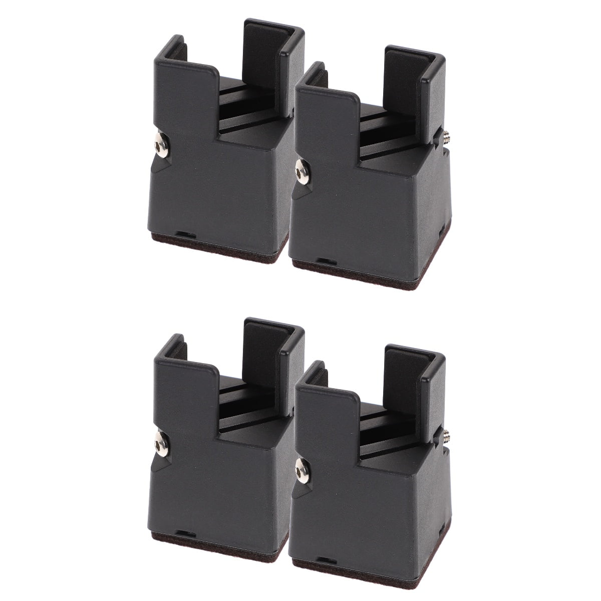 4 Pcs Furniture Mat Risers for Bed Frame Table Chair Cabinet Desk Legs ...