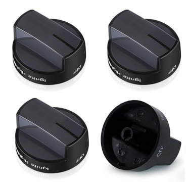 BlueStars 5-Pack Ultra Durable W10766544 Gas Stove Knobs Replacement - Compatible With Whirlpool Gas Stoves Ranges Ovens - Replaces AP5958476 W10430807 W10676228 4248219 PS10067059