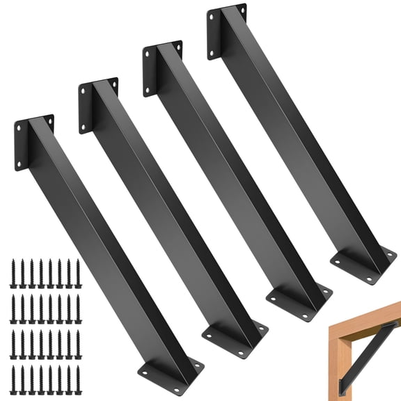 4 Pcs Gazebo Angle Bracket Kit, 45 Degree Steel Wood Combination for Pergola, Includes 32 Screws for Easy Assembly