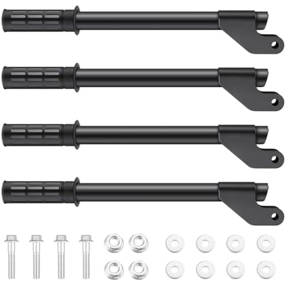 4 Pcs Generator Handle Kit, 15.8 Inch Folding Handles with Assembly Hardware, Outdoor Generator Wheel Accessories, Universal Fit$$Garden & Patio