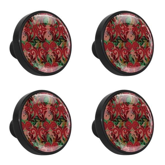 4 Pcs Geometry Knobs for Kitchen Cabinet Cupboard Dresser Bookcase Drawer Pulls Handles Round Home Decor