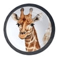 thumbnail image 1 of 4 Pcs Giraffe Knobs for Kitchen Cabinet Cupboard Dresser Bookcase Drawer Pulls Handles Round Home Decor, 1 of 8