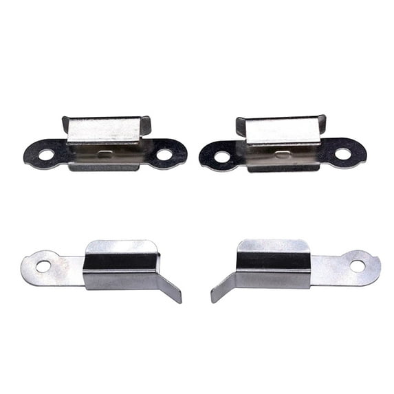 FUEENIRVA 4Pcs Glass Clamp Plated Silver Durable Stainless Steel for Heated Bed 3D Printer