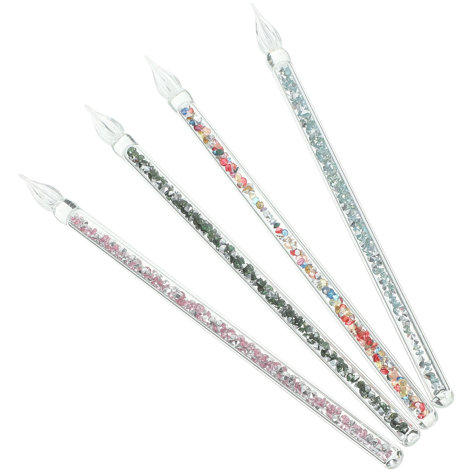 4 Pcs Glass Dip Pen Novelty Pens Colorful Calligraphy Multifunction Ink Washing