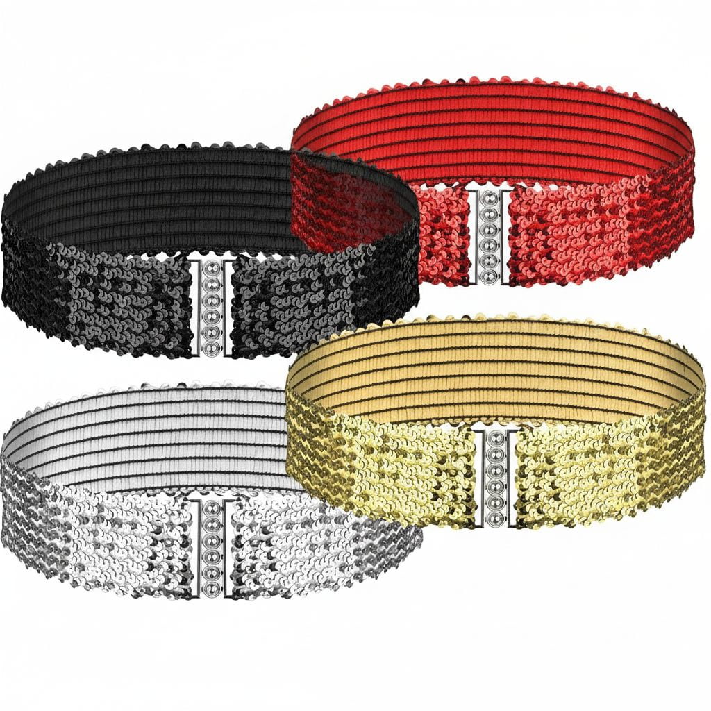 Shop Stylish Sequin Belts for Women and Men with Wide Range of Colors