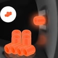 thumbnail image 1 of 4 Pcs Glow in The Dark Tire Valve Caps, Universal Tire Caps for Cars, Trucks Motorcycles SUV and Bikes Accessories, 1 of 4