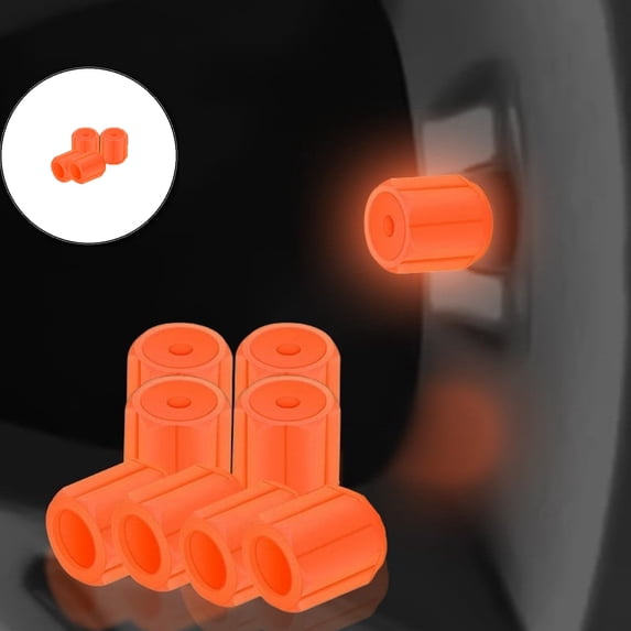 4 Pcs Glow in The Dark Tire Valve Caps, Universal Tire Caps for Cars, Trucks Motorcycles SUV and Bikes Accessories