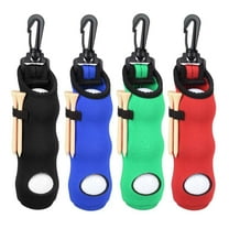 4 Pcs Golf Ball Tee Holder Neoprene Pouch Golf Ball Carry Bag Multicolor Portable Accessories for Man Woman