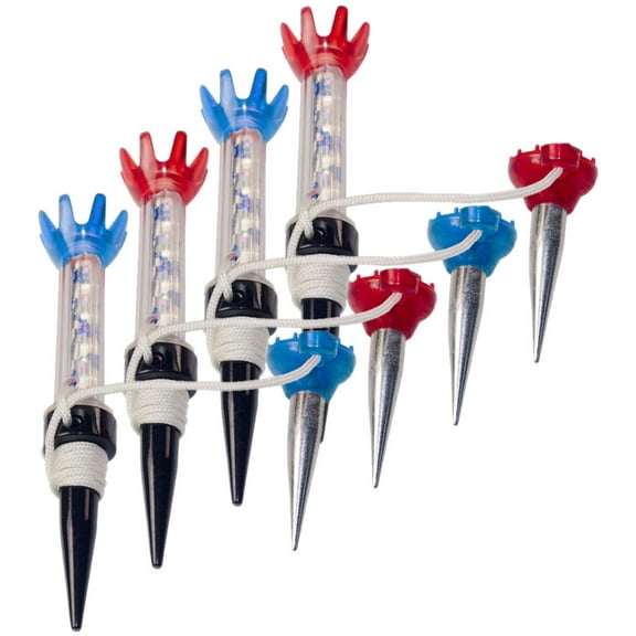SEWOART 4Pcs Reusable Golf Tee Stands with Strong Plastic and Metal Base for Smooth Shots