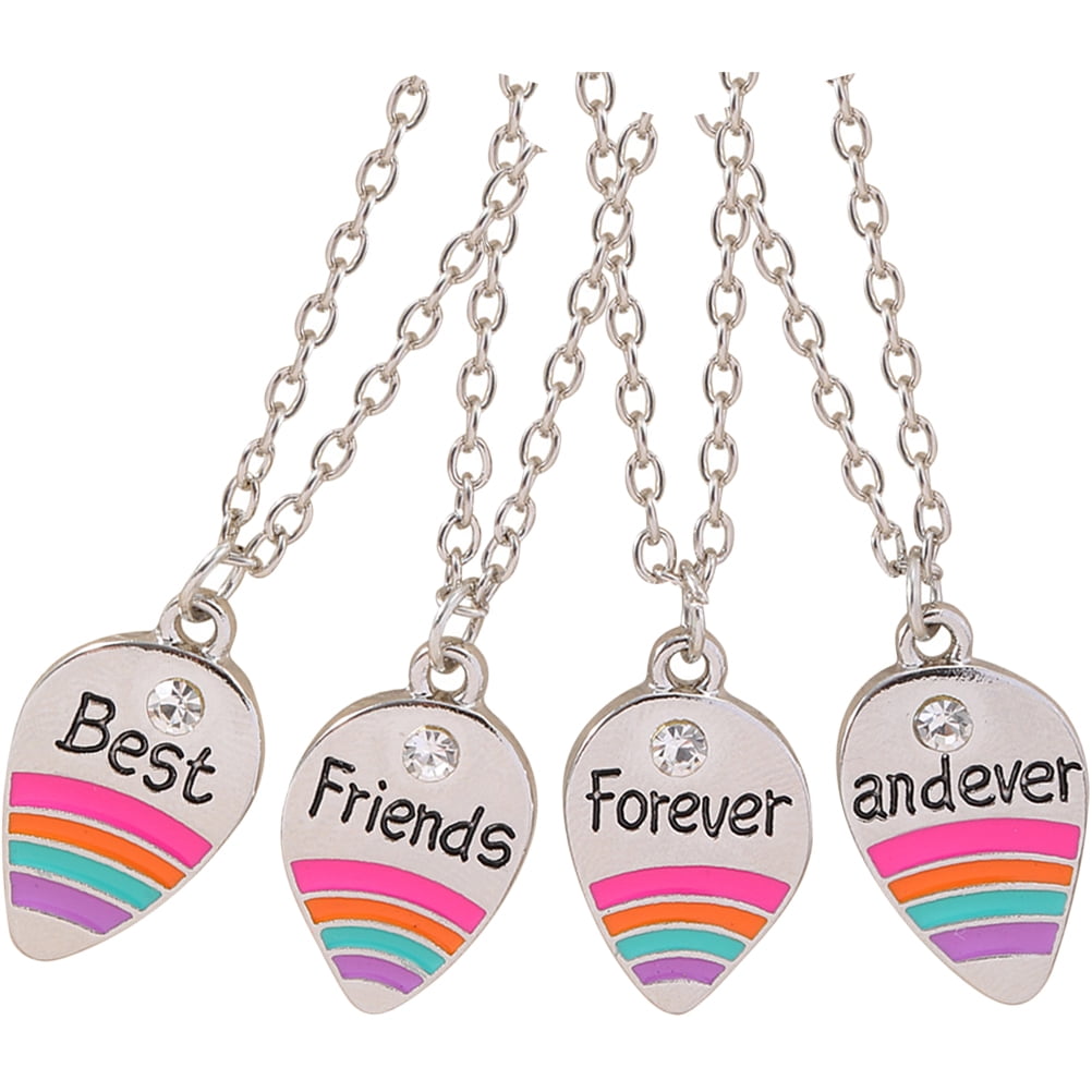 CERSLIMO Best Friend Necklace - Bff Necklace for 2 Girls, Magnetic Heart Friendship  Necklace | Matching Best Friend Necklaces for 2 Girls Kids Pink Loving  Heart Pieces Jewellery Gifts for Women, Gold :