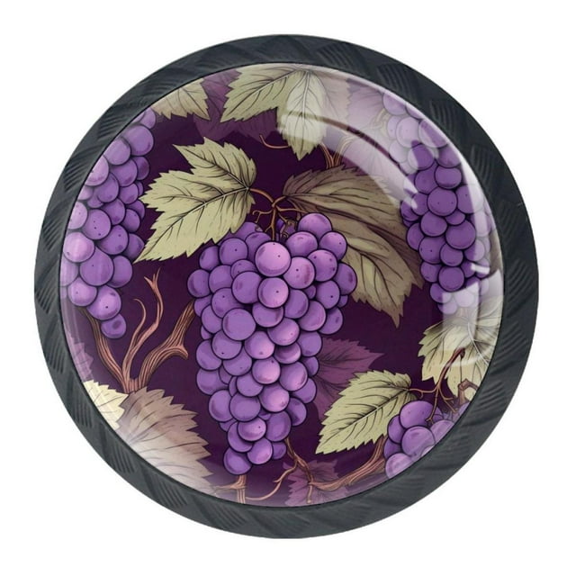 4 Pcs Grape Knobs for Kitchen Cupboard Dresser Bookcase Drawer