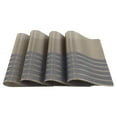 thumbnail image 1 of 4 Pcs Grid Style Placemats PET Place Mats for Kitchen Dining Table Washable Table Mats Blue, 1 of 6