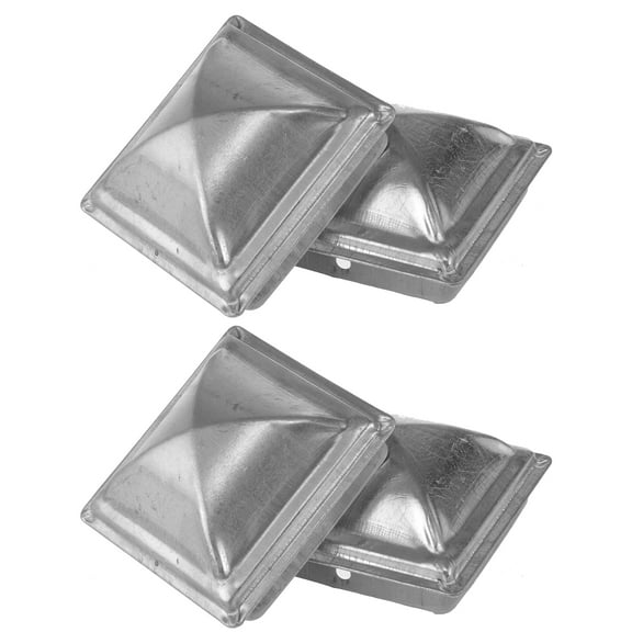 4Pcs Metal Post Cap Fence Topper Supplies Fence Parts Final Cap