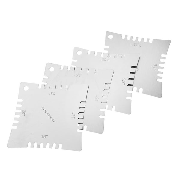 4 Pcs Guitar Straight Edge Fret Leveling Kit Electric Silver