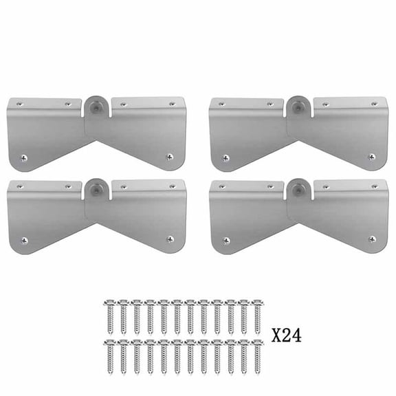 4 Pcs Gutter Extension Hinge, Downspout Extension Flip-Up Hinge, Easy DIY Installation on Any Size Rectangle or Square Downspout