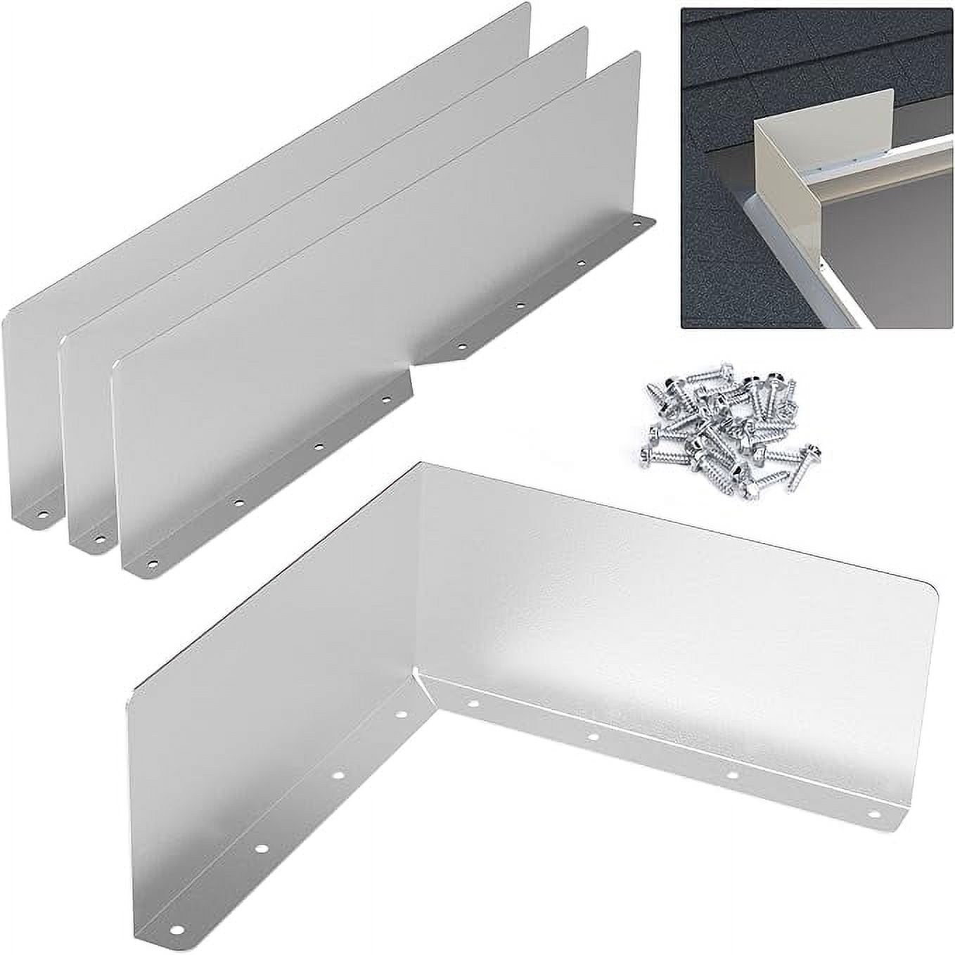 4 Pcs Gutter Valley Splash Guards,Rain Gutter Valley Roofing Gutter