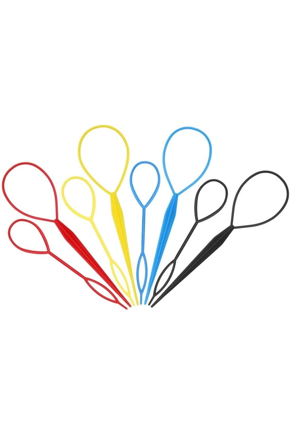 4 Pcs Hair Tool, Hair Braid Accessories Ponytail Maker, French Braid Tool Loop Hair Kit (4 Color)