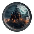 thumbnail image 1 of 4 Pcs Halloween Castle Knobs for Kitchen Cabinet Cupboard Dresser Bookcase Drawer Pulls Handles Round Home Decor, 1 of 8