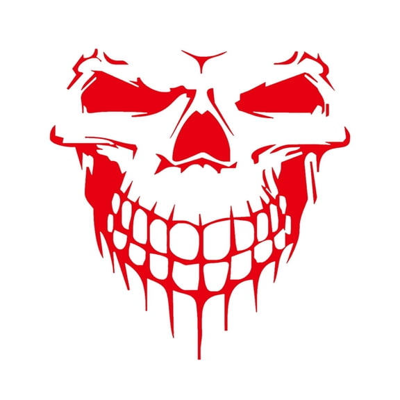 4 Pcs Halloween Scary Skull Sticker Vinyl Decal Stickers for Car,Sticker for Halloween Party Decoration Funny Self-Adhesive Creative Personality Decoration