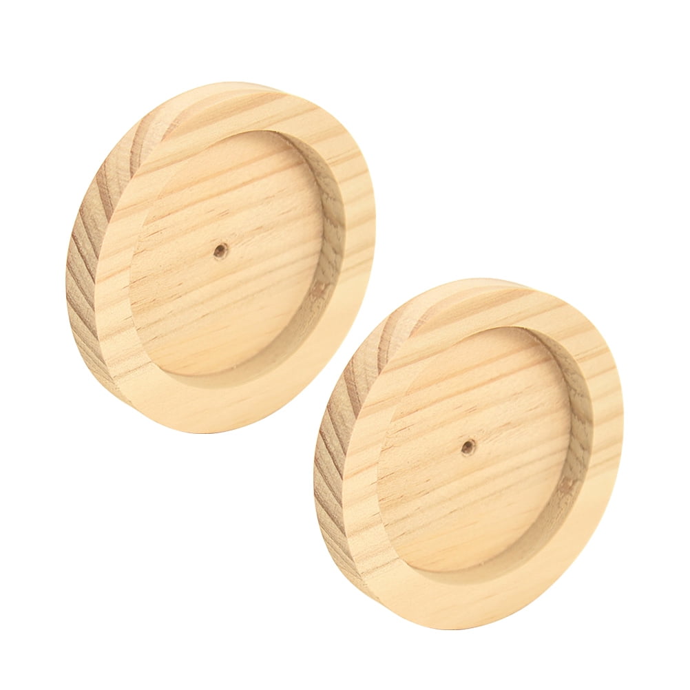 4 Pcs Hamster Feeding Bowl Wooden Food Dish for Hamster Multi-function ...