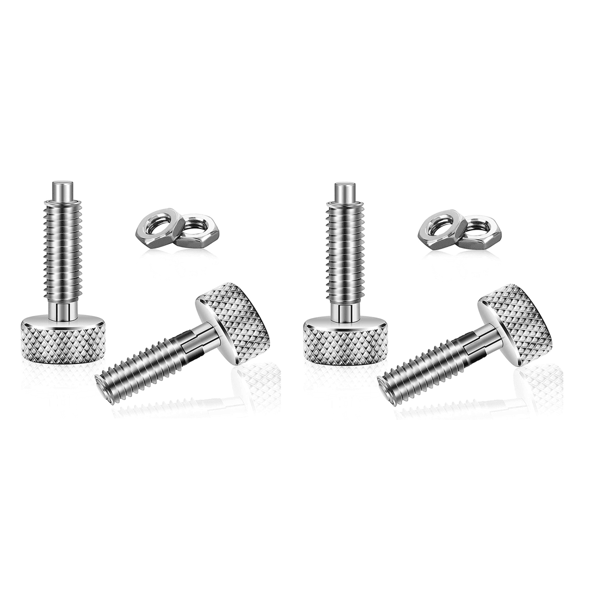 4 Pcs Hand Retractable Spring Plunger Stainless Steel Lock Out M6 Type Quick Release Pins for