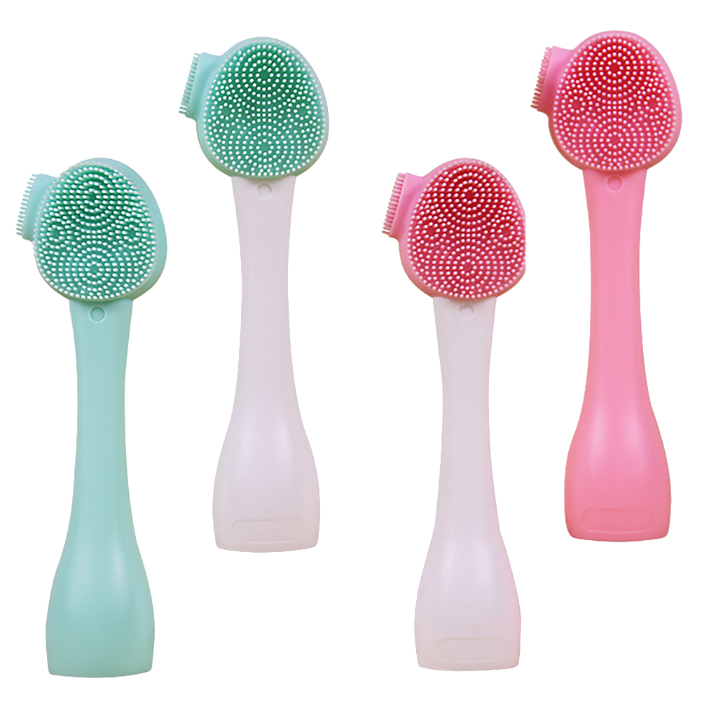 4 Pcs Handheld Cleansing Brush Face Exfoliator Beauty Tool Facial