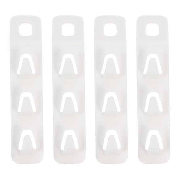 GARVALON Abs Hanger Hooks 4Pcs White Adults Space Saving Home Use