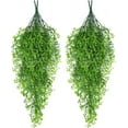 thumbnail image 1 of Zukuco 4pcs Artificial Hanging Plants Vines Fake Hanging Flower Ivy Vine Leaves for Patio Home Bedroom Wedding Indoor Outdoor Wall Decor (Green), 1 of 6