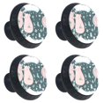 thumbnail image 1 of 4 Pcs Happy Pig Knobs for Kitchen Cabinet Cupboard Dresser Bookcase Drawer Pulls Handles Round Home Decor, 1 of 5