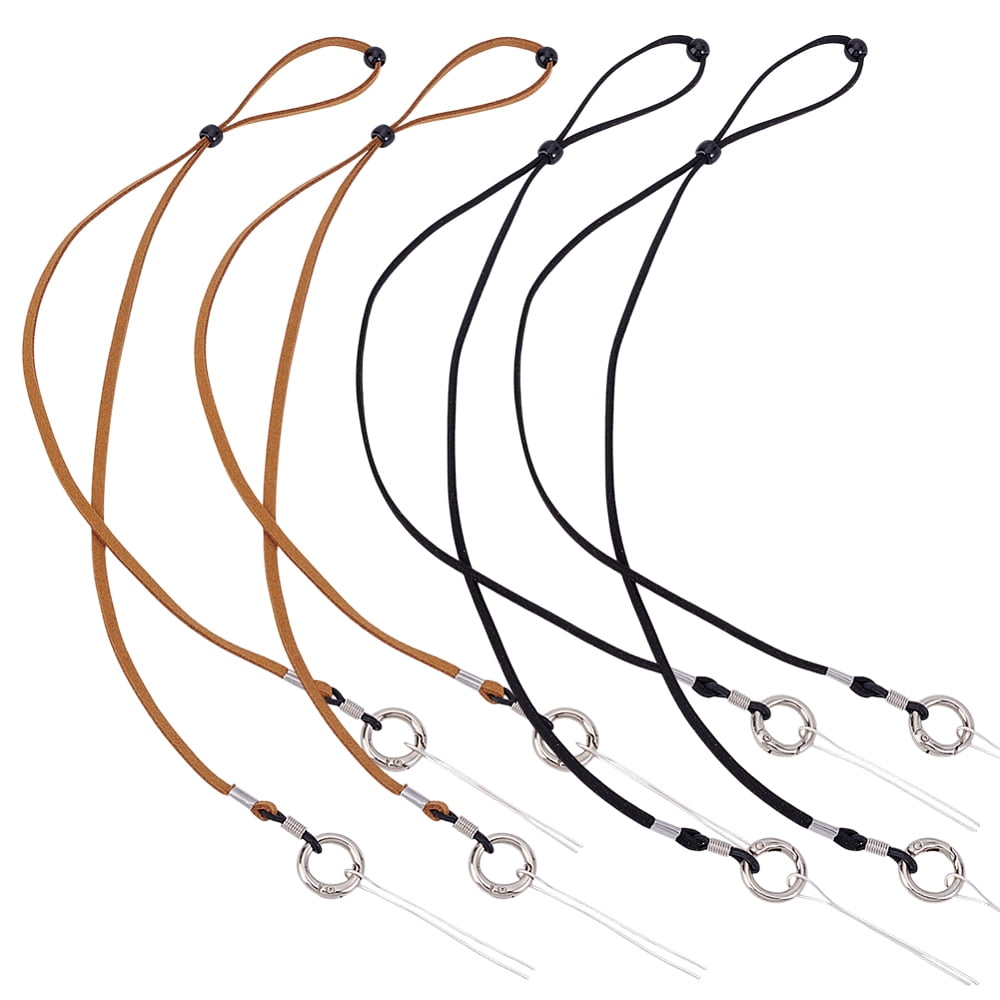 4 Pcs Hat Chin Strap Adjustable Suede Fiber Hat Cords Removable Cap ...