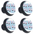 thumbnail image 1 of 4 Pcs Hawaiian Dance Crown Pig Knobs for Kitchen Cabinet Cupboard Dresser Bookcase Drawer Pulls Handles Round Home Decor, 1 of 1
