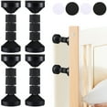 4 Pcs Headboard Stoppers for Wall Adjustable Threaded Bed Frame Anti