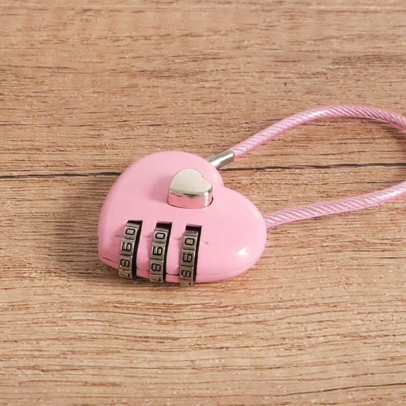 4 Pcs Heart Padlock Small Metal Heart Shaped Padlock Mini Code Lock for Jewelry Storage Box Diary Book,Mix