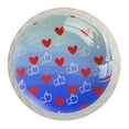 thumbnail image 1 of 4 Pcs Hearts Likes Knobs for Kitchen Cabinet Cupboard Dresser Bookcase Drawer Pulls Handles Round Home Decor, 1 of 8