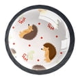 thumbnail image 1 of 4 Pcs Hedgehog Knobs for Kitchen Cabinet Cupboard Dresser Bookcase Drawer Pulls Handles Round Home Decor, 1 of 8