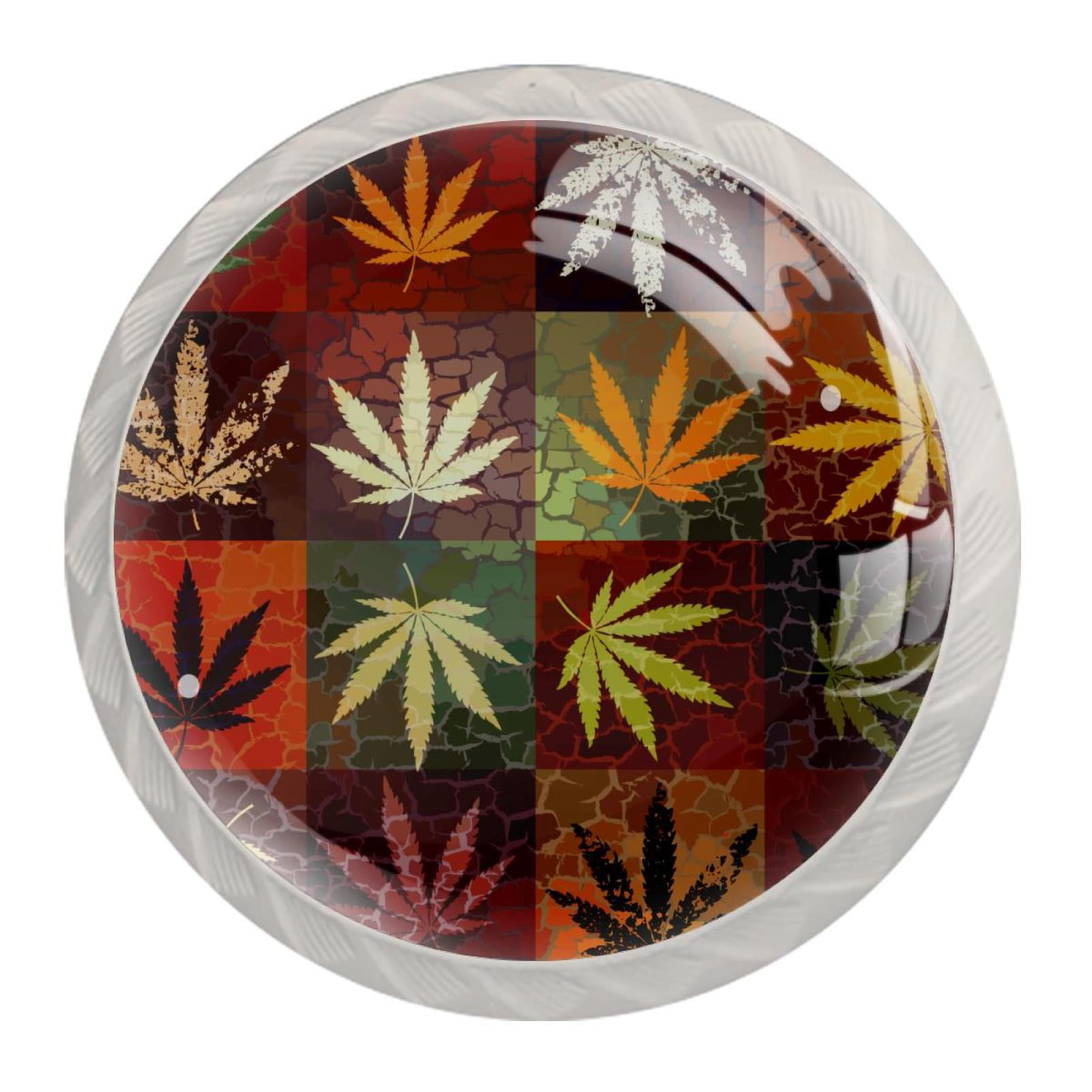 Fresh Look at 4 Pcs Hemp Leaves Knobs For Kitchen Cabinet Cupboard Dresser