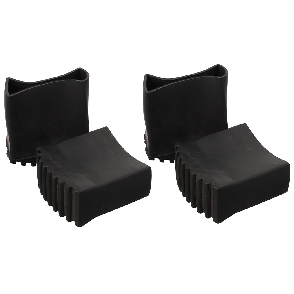 4 Pcs Herringbone Ladder Antislip Mat Folding Covers Nonskid Foot Pads Ladders for Home Leg