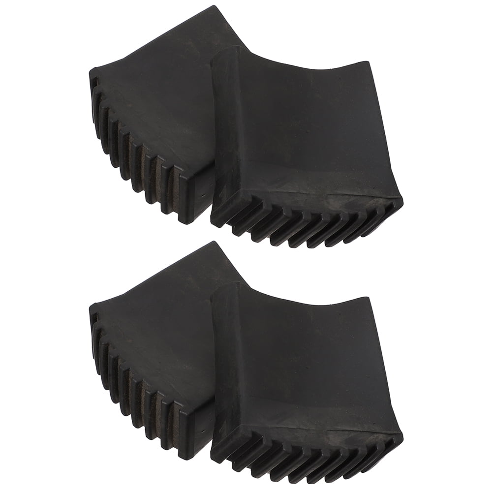 4 Pcs Herringbone Ladder Antislip Mat Foot Pad Ladders for Home Folding Step Nonskid Leg Pads