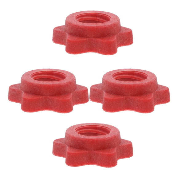 4 Pcs Hex Nuts Dumbells Universal Barbell Nut Anti-slip Metal Nut Household Dumbbell Locking Nut Dumbbell Anti-slip Nut