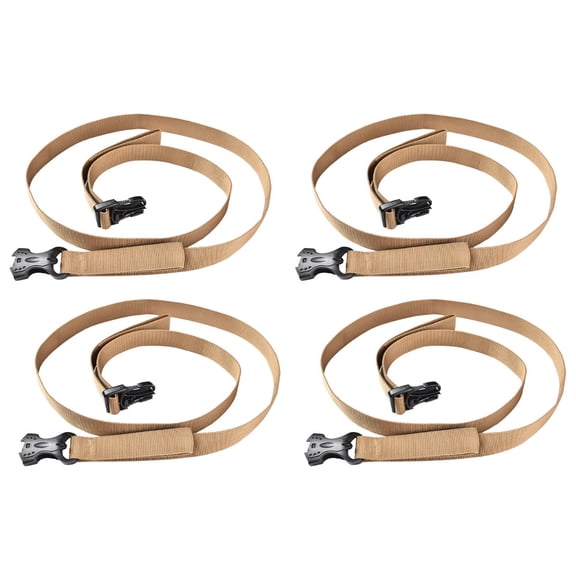4 Pcs Hiking Trekking Sturdy Luggage Strap Camping Lashing Straps Binding Belt Outdoor Polypropylene Travel