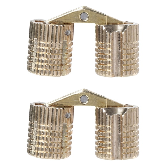 CIMAXIC Cimaxic Golden Brass Barrel Hinges, Durable, Concealed for Wood Box DIY Projects