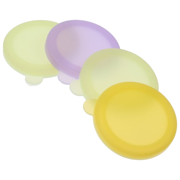 4 Pcs I Am Willow Sauce Small Dish Lids Silicone Bowl Covers Cup Dipping Bowls Seasoning Plate Silica Gel