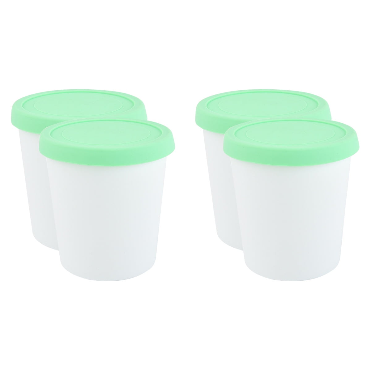 WYN 4 pcs Silicone Dessert Cups Yogurt Holder Multifunctional Food Buckets Ice Cream Buckets