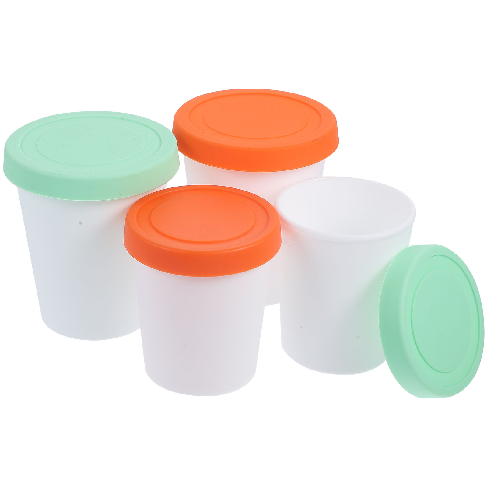 4 Pcs Ice Cream Container Dessert Cups Storage Food Cup Ice Cream