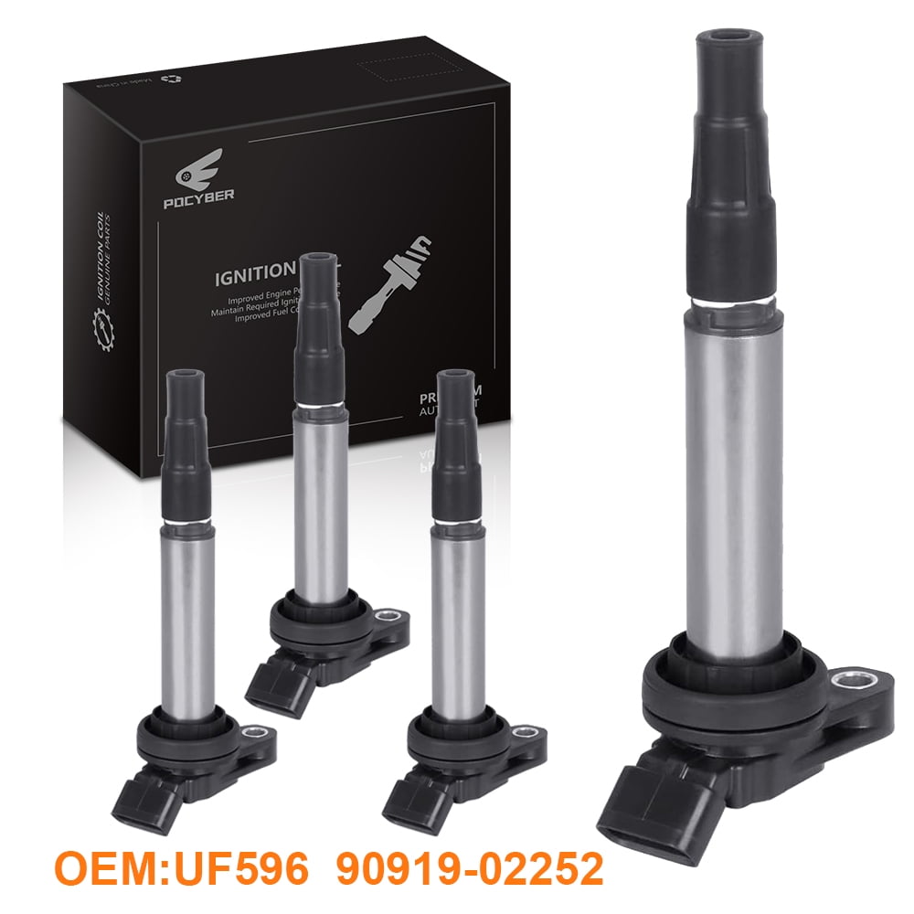 4 Pcs Ignition Coils for Toyota Corolla Prius Matrix Scion XD L4 1.8L 20062019 Ignition Coil